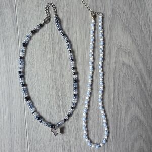 Two Handmade Beaded Necklaces